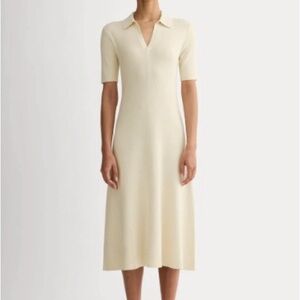 Everlane Cream Midi Dress size S